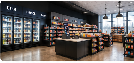 Modern retail store interior